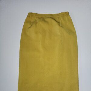 Carissimo Chartreuse Pencil Skirt - Vintage